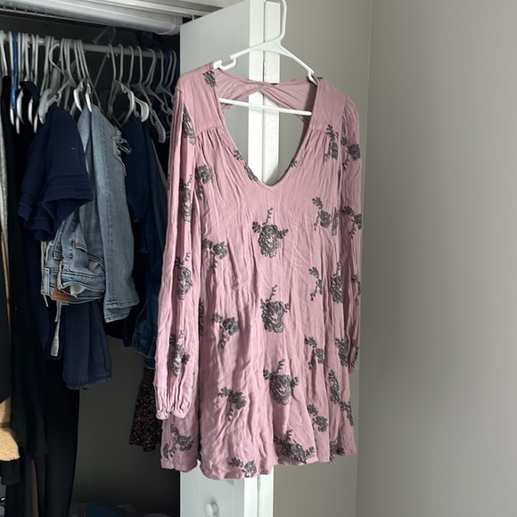 Free People Knit Long Sleeve Pattern Dress, lightly worn - Picture 2 of 7